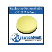 1x Siachrome Polierscheibe Polierschwamm Gelb 145mm